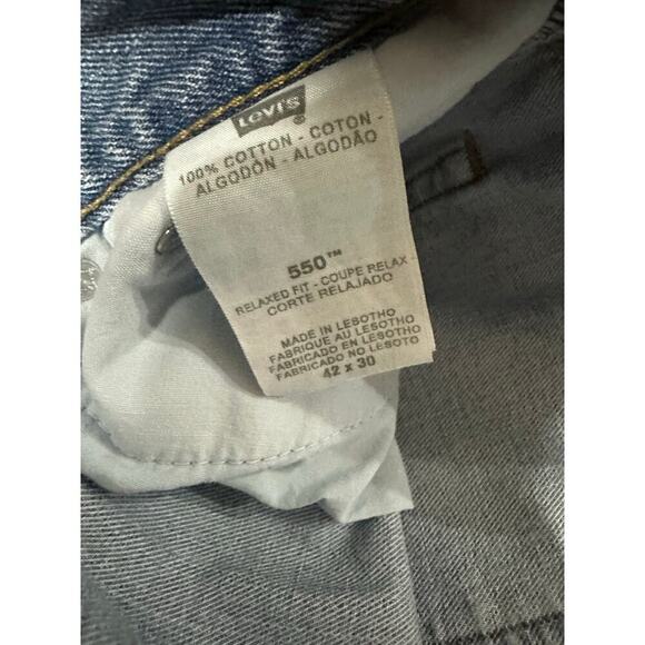 Levi’s 550 Relaxed Fit Jeans Men 42x30 (39x29 fit) Western Causal Cowboy Outdoor - Picture 4 of 15